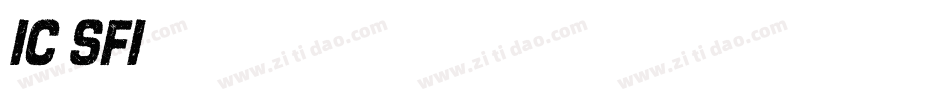 IC SFI字体转换